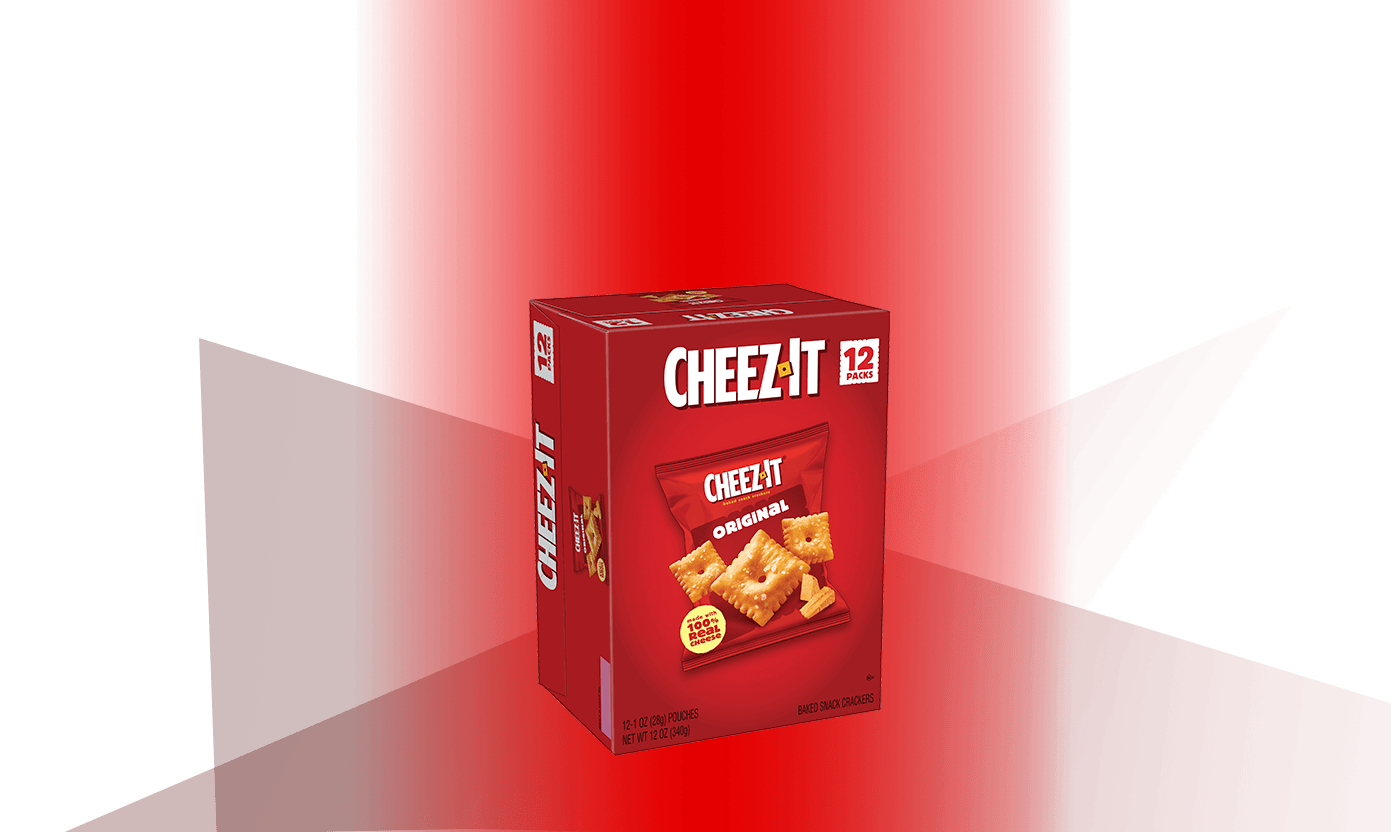 Cheez-It snack mix crackers and boxes