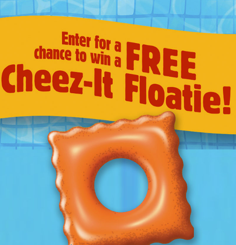 Enter for a chance to win a free Cheez-It floatie